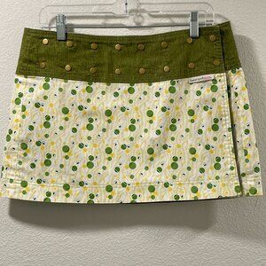 SWEET SPOT Sport Skirt Adjustable/Reversible Mini Multi Yellow One Size10 to 18